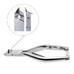 Taglio mezza luna 20 mmTronchese in acciaio inox autoclavabile.Dotato di molla doppia.Pulizia e Sterilizzazione: 	Pulire accuratamente le tronchesi.Se si utilizzano detergenti specifici