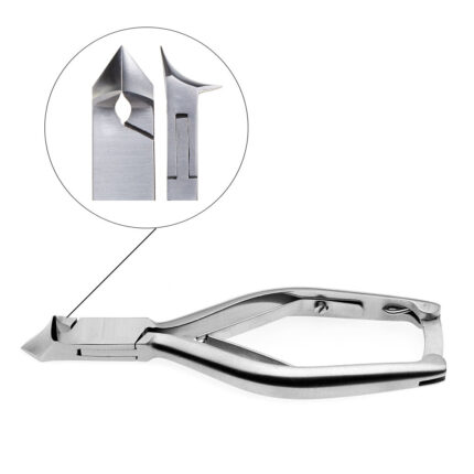 Taglio mezza luna 20 mmTronchese in acciaio inox autoclavabile.Dotato di molla doppia.Pulizia e Sterilizzazione: 	Pulire accuratamente le tronchesi.Se si utilizzano detergenti specifici