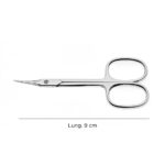 5 cmForbicine in acciaio inox autoclavabile.Dotate di: 	punta a lancia; 	lunghezza 9 cm; 	lunghezza lama 3