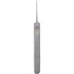 <p>Sgorbia fissa in acciaio inox autoclavabile.<br>Dotata di:</p><ul><li>manico piatto;</li><li>finitura satinata