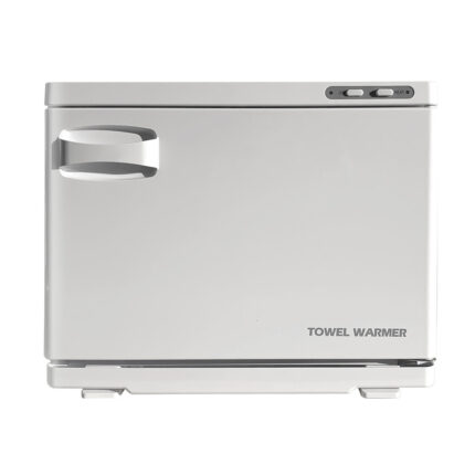 Scaldasalviette per trattamenti viso e corpoDotato di pratica griglia rimovibile per il posizionamento dei panni e delle salviette realizzata in acciaio cromato. Vassoietto posizionato alla base