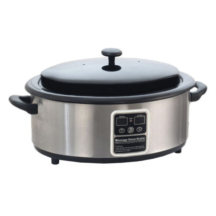 Fornello professionale per riscaldamento pietre per massaggi. Regolazione temperatura analogica.Rapidit&agrave; di riscaldamento. Dotato di ciotola interna estraibile per facile pulizia e di alta capacit&agrave; pietre.Corredato da paletta in legno e termometro di controllo.