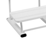  Strisce antiscivoloScaletta per facilitare la salita sul lettino.Dotata di: 	strisce antiscivolo; 	due gradini.Specifiche tecnicheDimensioni: 450 x 430 x 360 (h) mmPeso: 7