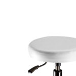 senza schienale. Struttura in acciaio verniciato a polvere epossidica. Rivestimento in similpelle lavabile