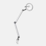 robusto braccio a molla interna con coperture laterali;