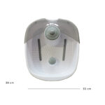 8 KgAlimentazione: 220-240 V/ 50 Hz/ 60 W.Contenuto1 x 250469 (Vaschetta piedi)