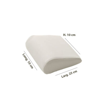 che alla cliente.Specifiche tecnicheDimensioni: 250 x 100 x 100 (h) mmPeso: 1 kgMateriale: Skai bianco.contenuto1 X 250537 (Cuscino poggiamani).