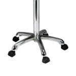 con 5 ruote piroettanti.Specifiche tecnicheDimensioni: 400 x 400 mmAltezza seduta: 570 - 770 mmPeso: 7 kgDimensioni packaging: 48 x 22 x 48 cm.contenuto1 X 250647 (Sgabello Comfort senza schienale)