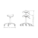 SGABELLO COMFORT BIANCO - immagine 6