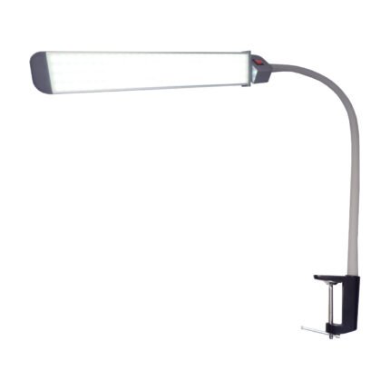 Lampada Led da tavolo luxBraccio regolabileLampada da tavolo a luce fredda.Ideata per il lavoro delle onicotecniche durante il lavoro di manicure e ricostruzione unghie.Dotata di: 	illuminazione chiara ed omogenea che non stanca gli occhi; 	braccio flessibile in base alle proprie necessità.Specifiche tecnicheLampade tubolari a LED High Quality Long Life: 50.000 ore circaTensione e frequenza: AC 100-240 V 50/60 HzPotenza: 13 WPeso: 0