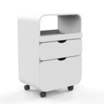 <strong>Carrello Venere<br /></strong><em>Elegante carrello con struttura in legno</em><br /><br />Carrello bianco con struttura in legno impiallacciato bianco e angoli arrotondati