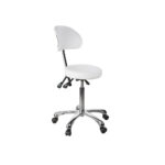 con schienale.Sgabello versatile