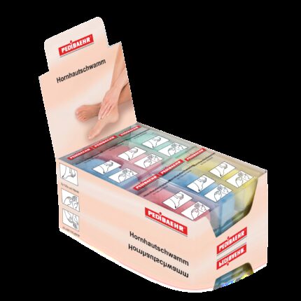 Expo da banco pietra pomice4 coloriEspositore da banco:idoneo per pietre pomici cod. 30053;contiene fino a 12 pezzi.Specifiche tecnicheDimensioni pietre: 12 cm x 5 cmQuantità: 12 pietre pomiciColori assortiti: rosso