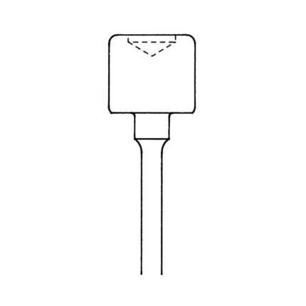 con la punta concavain acciaio