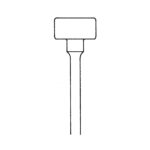 con la punta concavain acciaio