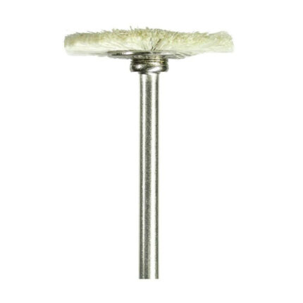 Fresa a spazola - dischetto di setole con peli di caprarimuove le particelle di polvere.Fresa adatta a rimuovere le particelle di polvere: 	dai valli ungueali; 	dalle unghie.Setole realizzate con i peli di capra.Diametro della punta 1.9 cm.Specifiche tecnicheDiametro della punta: 1.9 cmMateriale setole: peli di capracontenuto2 x 35095 (fresa a spazzola dischetto di setole con peli di capra)