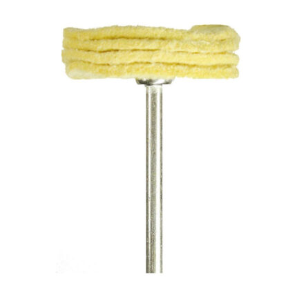 Fresa a spazzola - dischetto di pelle scamosciatalucida l'unghia.Fresa a spazzola