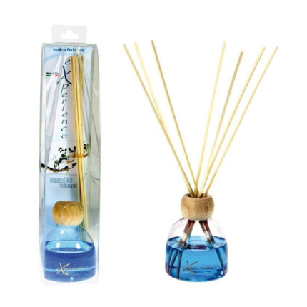 Diffusore di essenze naturali - Muschio Bianco100 mlL'intenso e ricco profumo di muschio bianco inebria i sensi donando energia e vitalità.Certificato Eco Bio Cosmesi.Dotato di: 	boccetta realizzata con materiale antiurto; 	durata profumazione fino a 90 giorni.Consiglio d'uso:1. svitare e togliere la capsula2. infilare al collo del flacone l'anello in legno3. posizionare tutti i bastoncini all'interno del flacone (per ridurre l'intensità del profumo togliere alcuni bastoncini)4. quando il profumo è esaurito i bastoncini si possono utilizzare per profumare armadi