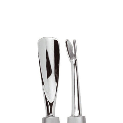 5 cmSpingipelle in acciaio inox autoclavabile.Dotato di: 	punta levacuticole; 	punta concava.Pulizia e Sterilizzazione: 	Pulire accuratamente lo strumento.Se si utilizzano detergenti specifici