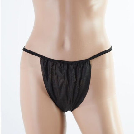 Slip nero donnaImbustati singolarmente.Slip monouso per donna.In colorazione nera.Utilizzabile nelle Spa e nei centri estetici.Imbustati singolarmente.Realizzati in TNT (tessuto non tessuto).Specifiche tecnicheMateriale: TNTColorazione: neroCapacità: 100 pezziImbustati singolarmenteContenuto650066 ( Slip nero donna monouso)