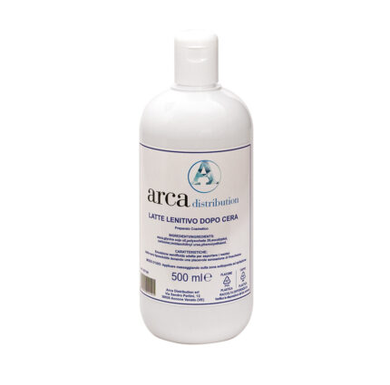 Latte lenitivo dopo cera500 mlEmulsione semifluida: 	ideale per eliminare i residui di cera liposolubile; 	pelle lenita e rinfrescata; 	formato da 500 mlModo d'uso:Applicare il prodotto massaggiando sulla zona epilata.Specifiche tecnicheFormato: 500 mlMade in ItalyContenuto1 x 651106 (latte dopo cera)