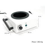 95 KgDimensioni: 260 x 205 x H. 80 mmFormato barattoli cera: 400 mlContenuto1 x 651113 (scaldacera)