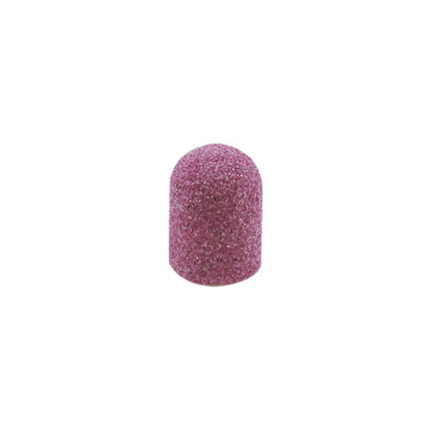 CAPPUCCI ABRASIVI GRIT FINE 7MM 10PZ PINK TOP QUALITY per centri estetici