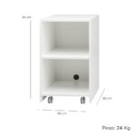 CARRELLO 2 RIPIANI DAMY - immagine 3