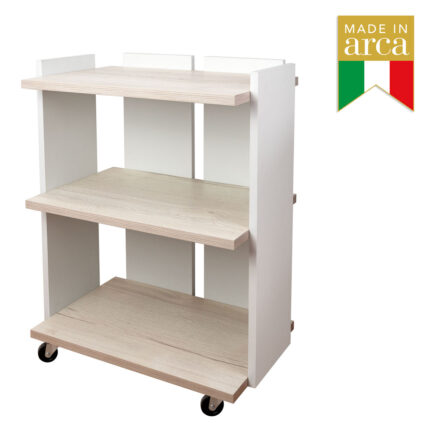 CARRELLO FRAME LARICE BIANCO per centri estetici