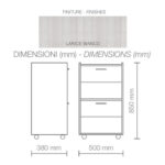 CARRELLO NINE 3 LARICE BIANCO - immagine 3