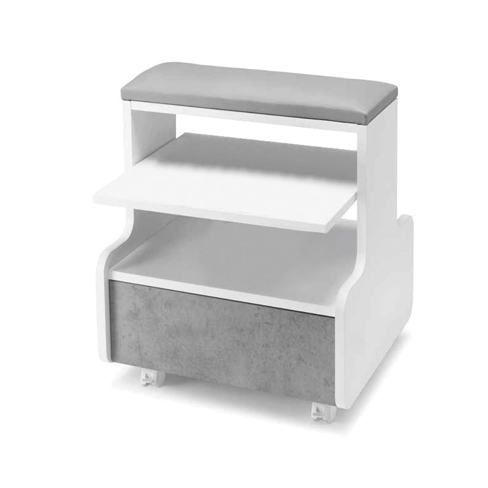 CARRELLO PEDICURE BATH CEMENTO - Forniture professionali per centri estetici e spa CARRELLO PEDICURE BATH CEMENTO per centri estetici