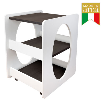 CARRELLO ROUND WENGE' per centri estetici