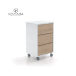 CASSETTIERA LIVING ROVERE NATURALE V52 per centri estetici
