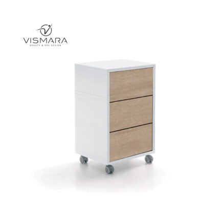 CASSETTIERA LIVING ROVERE NATURALE V52 per centri estetici