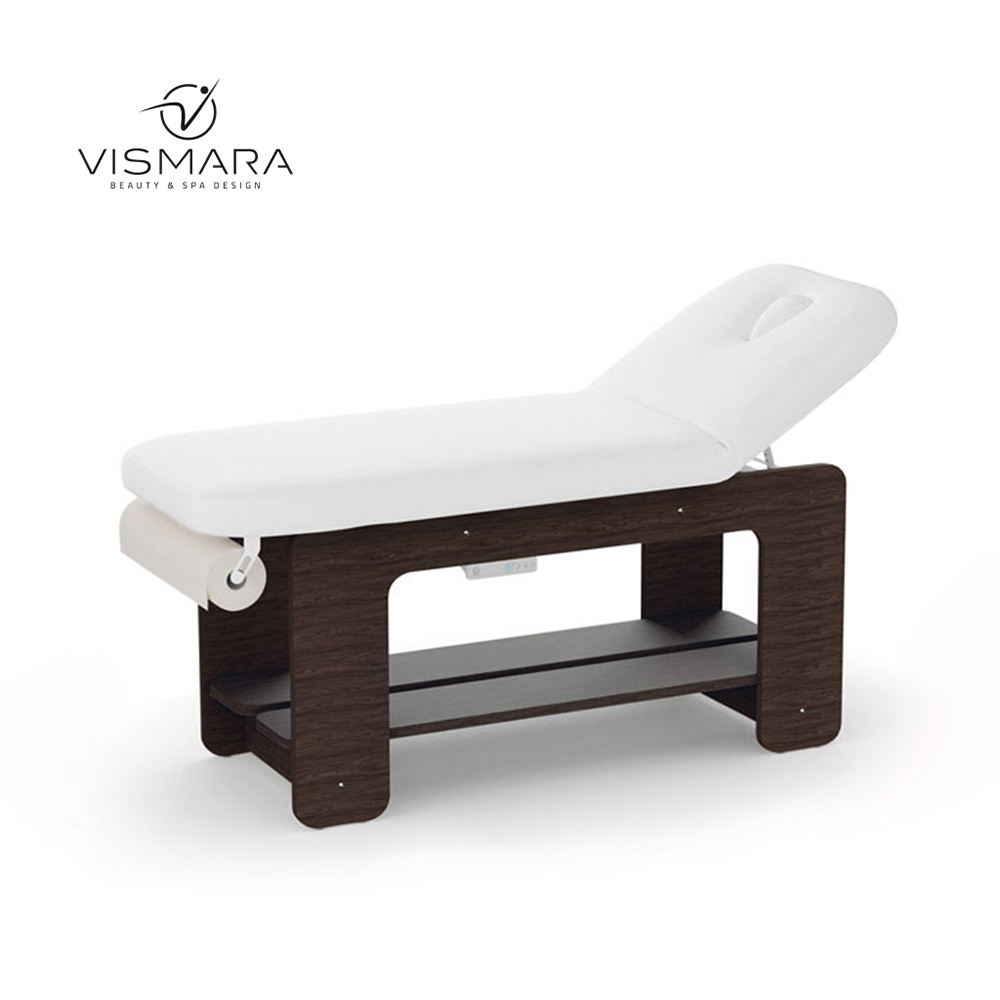 LETTINO FLOW NOCE SCURO V25 - Forniture professionali per centri estetici e spa LETTINO FLOW NOCE SCURO V25 per centri estetici