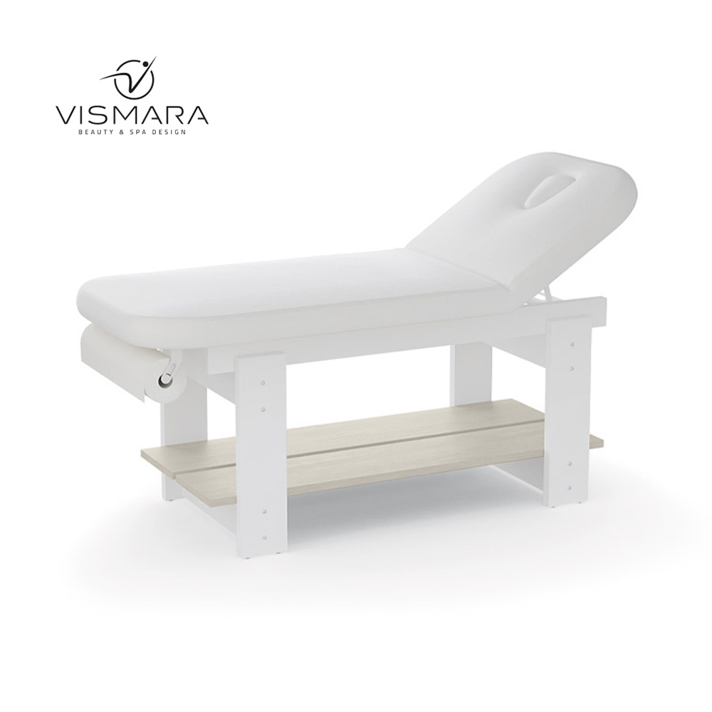 LETTINO LIVING NOCE BIANCO V22 - Forniture professionali per centri estetici e spa LETTINO LIVING NOCE BIANCO V22 per centri estetici