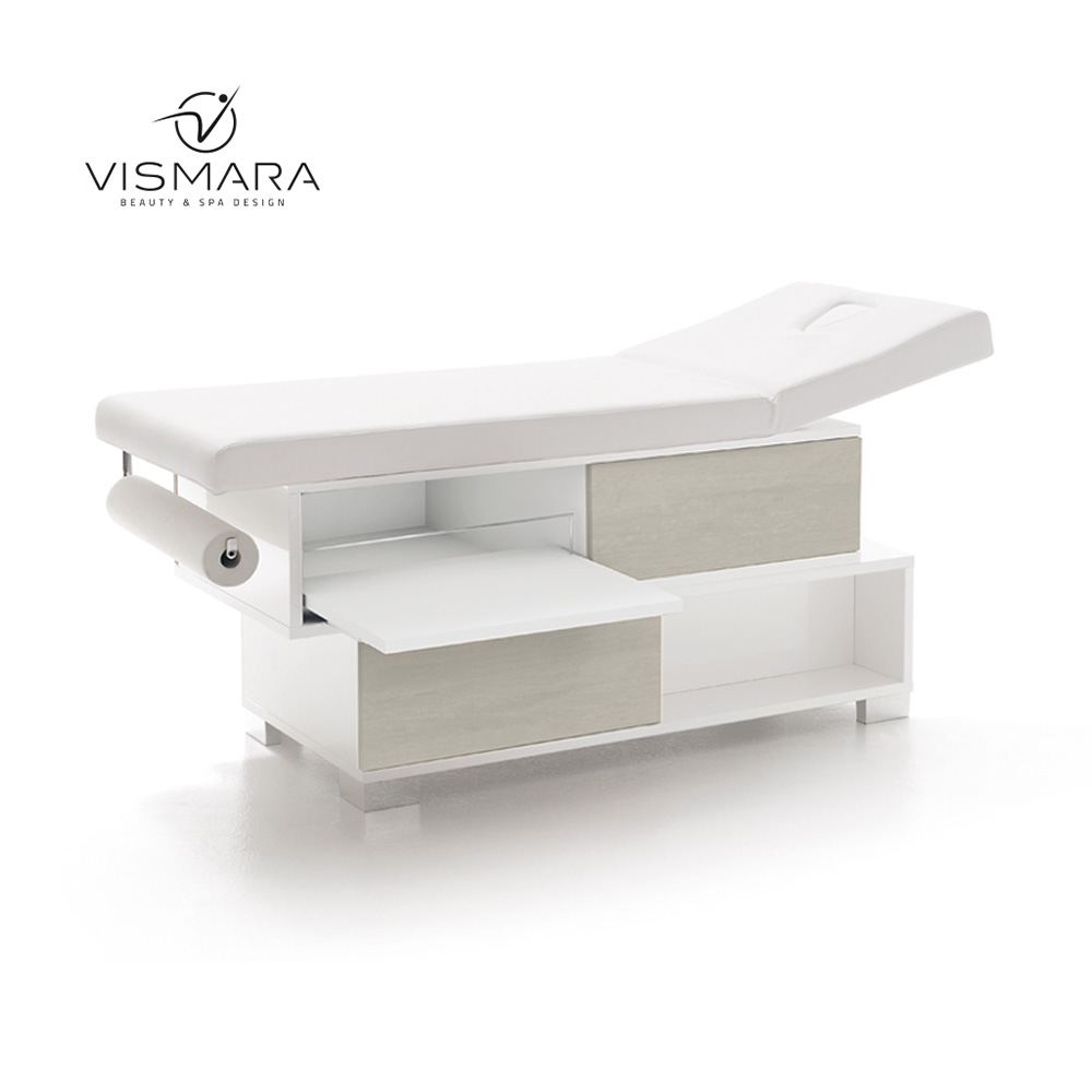LETTINO SWING NOCE BIANCO V22 - Forniture professionali per centri estetici e spa LETTINO SWING NOCE BIANCO V22 per centri estetici
