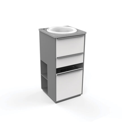 MOBILE CON LAVABO E CESTINO per centri estetici