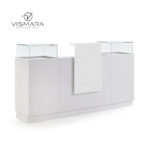 RECEPTION DESK LIGHT 2 BIANCO OPACO V00 per centri estetici