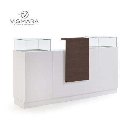 RECEPTION DESK LIGHT 2 NOCE SCURO V25 per centri estetici