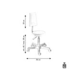 SGABELLO ALZ.GAS SCHIENALE - immagine 5