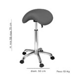 SGABELLO COMFORT GRIGIO - immagine 4