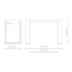 TAVOLO LIVING CON FORO ROVERE NATURALE V52 - immagine 3