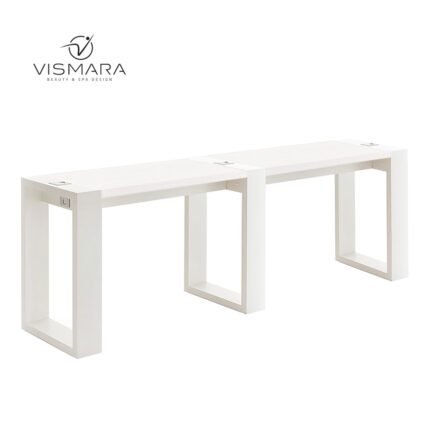TAVOLO LIVING DOPPIO BIANCO OPACO V00 per centri estetici