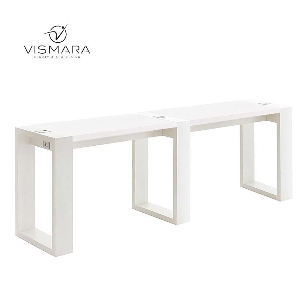 TAVOLO LIVING DOPPIO BIANCO OPACO V00 - Forniture professionali per centri estetici e spa TAVOLO LIVING DOPPIO BIANCO OPACO V00 per centri estetici