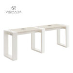 TAVOLO LIVING DOPPIO NOCE BIANCO V22 per centri estetici