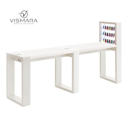 TAVOLO LIVING LED DOPPIO BIANCO OPACO V00 per centri estetici