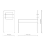 TAVOLO NAT LED BIANCO OPACO - immagine 3